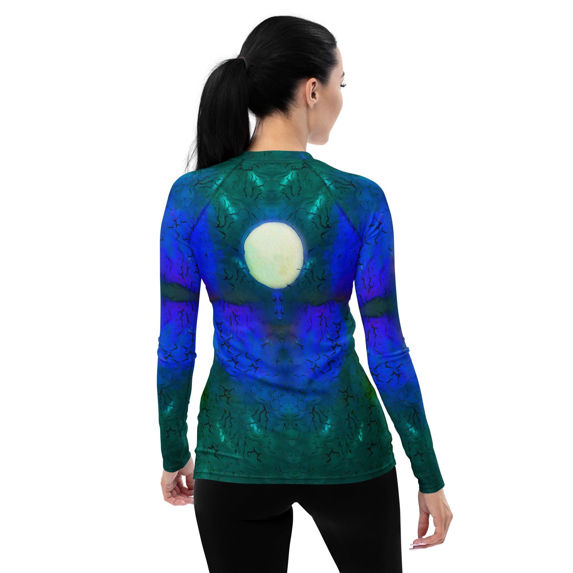 Full Moon Frights Halloween Women's Rash Guard - Beyond T-shirts