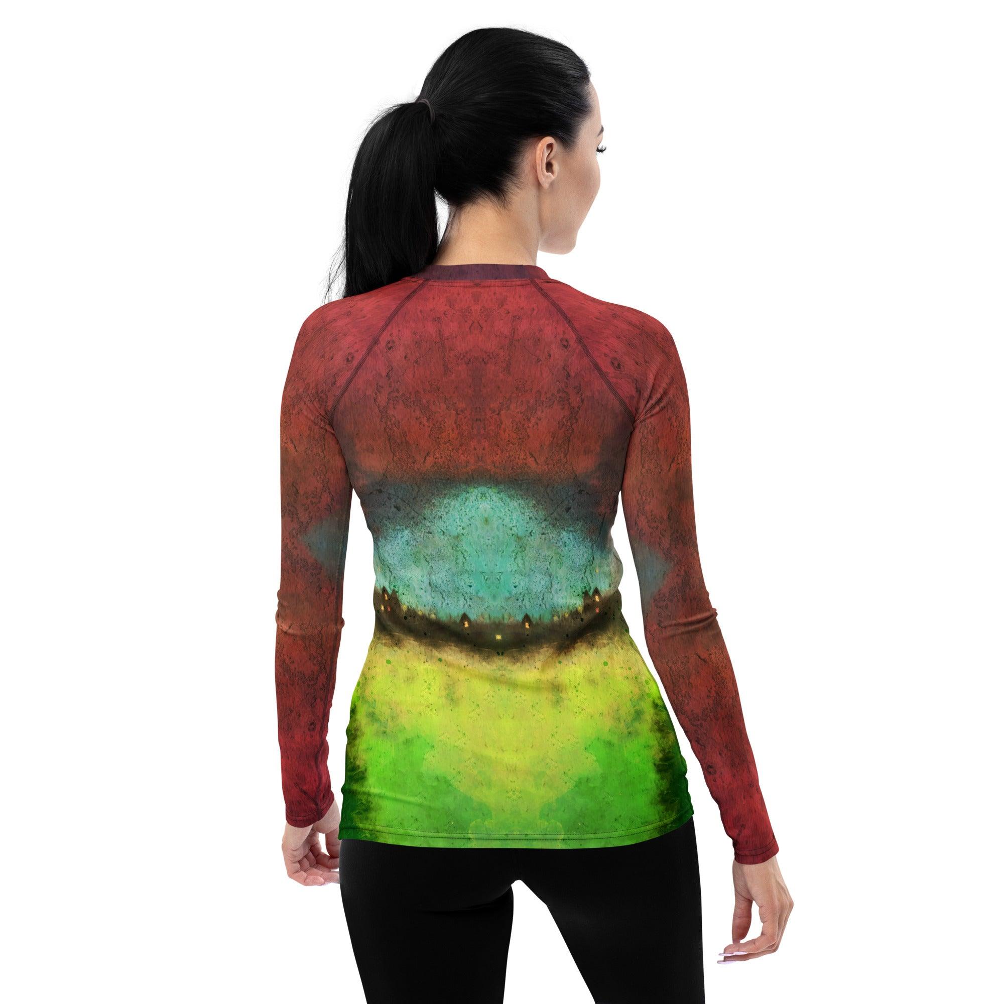 Trick Or Treat Ghostly Women's Rash Guard - Beyond T-shirts