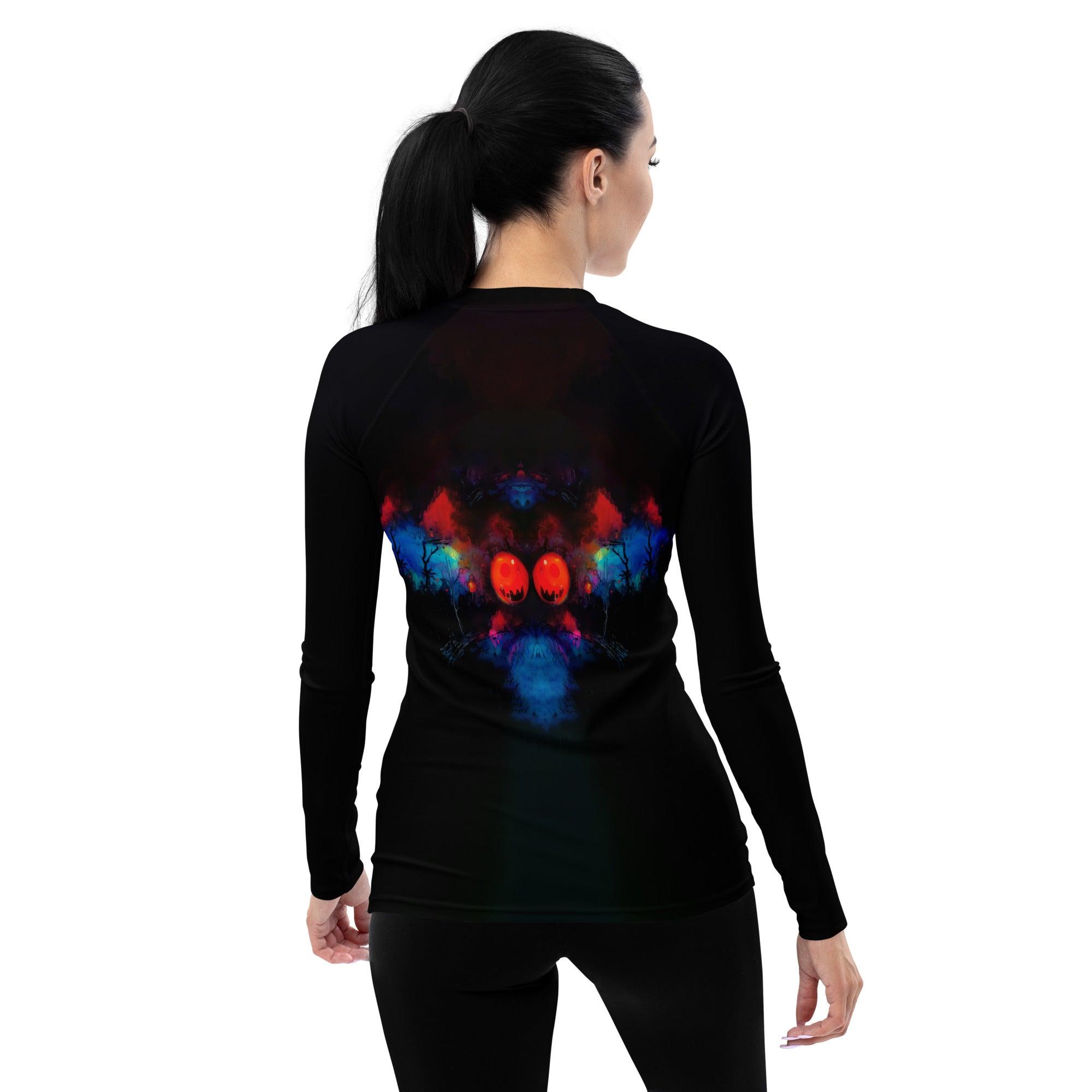 Mummy Mayhem All-Over Print Halloween Women's Rash Guard - Beyond T-shirts