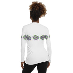 Vibrant Energy Mandala Women's Rash Guard - Beyond T-shirts