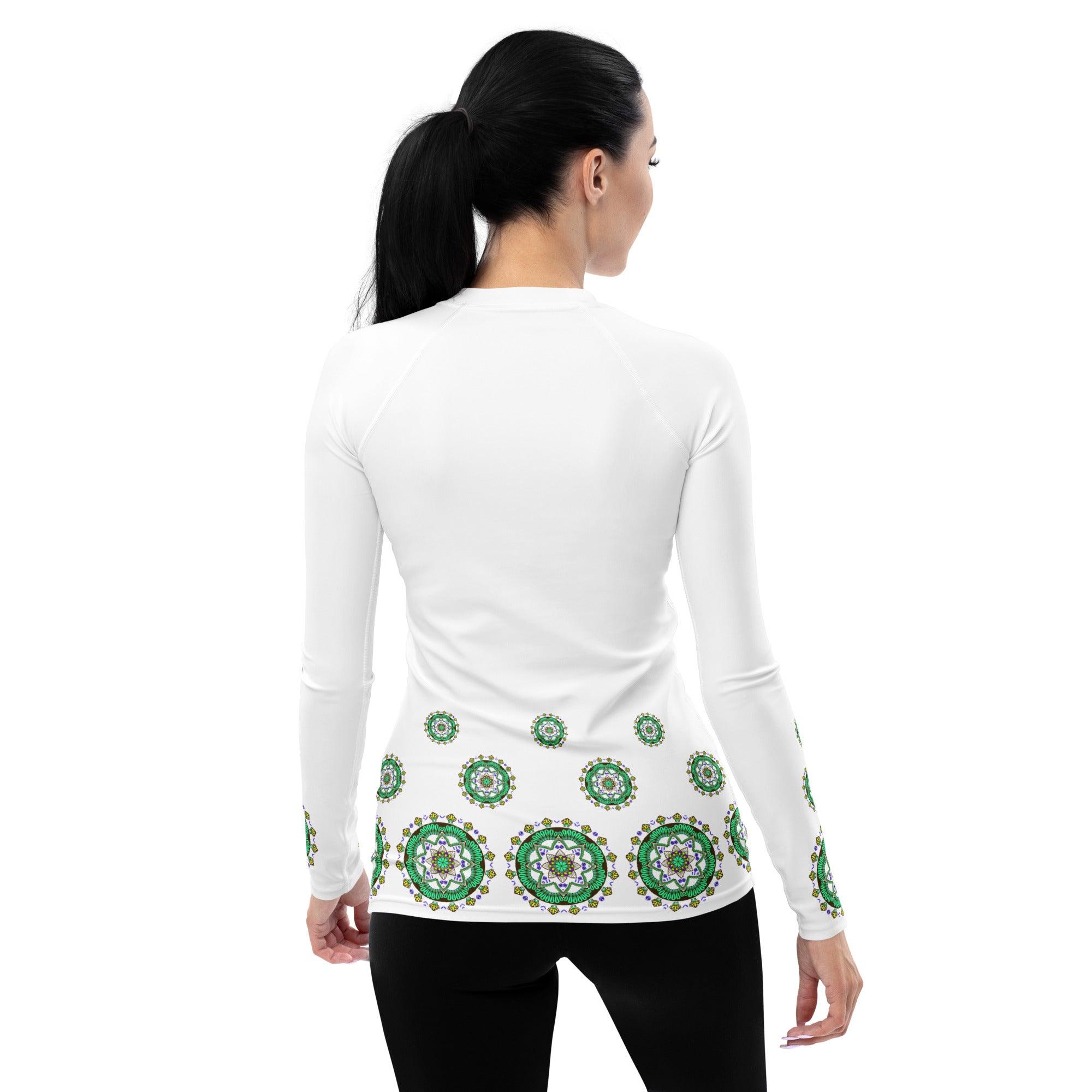 Sacred Geometry Mandala Women's Rash Guard - Beyond T-shirts