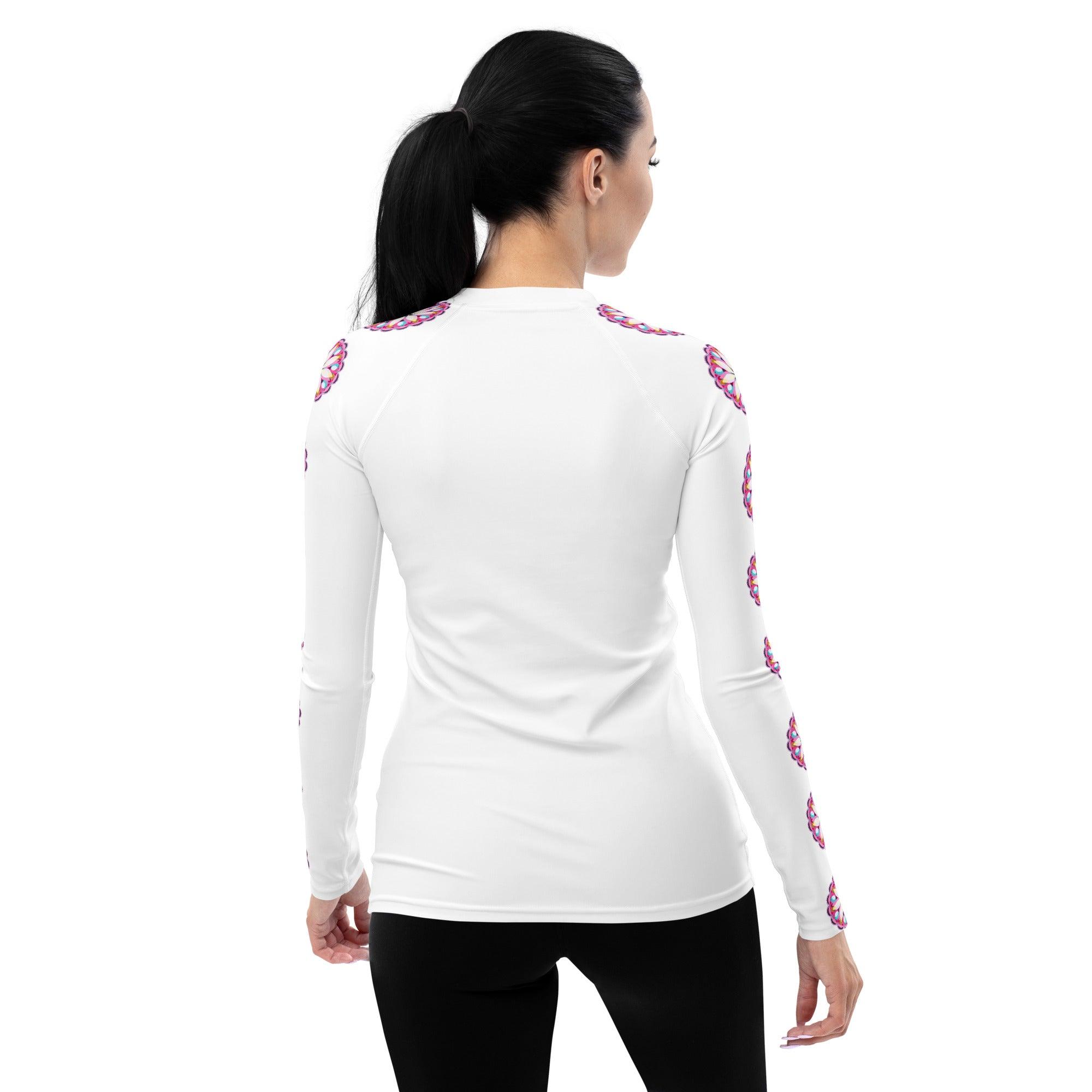 Vibrant Energy Mandala Women's Rash Guard - Beyond T-shirts