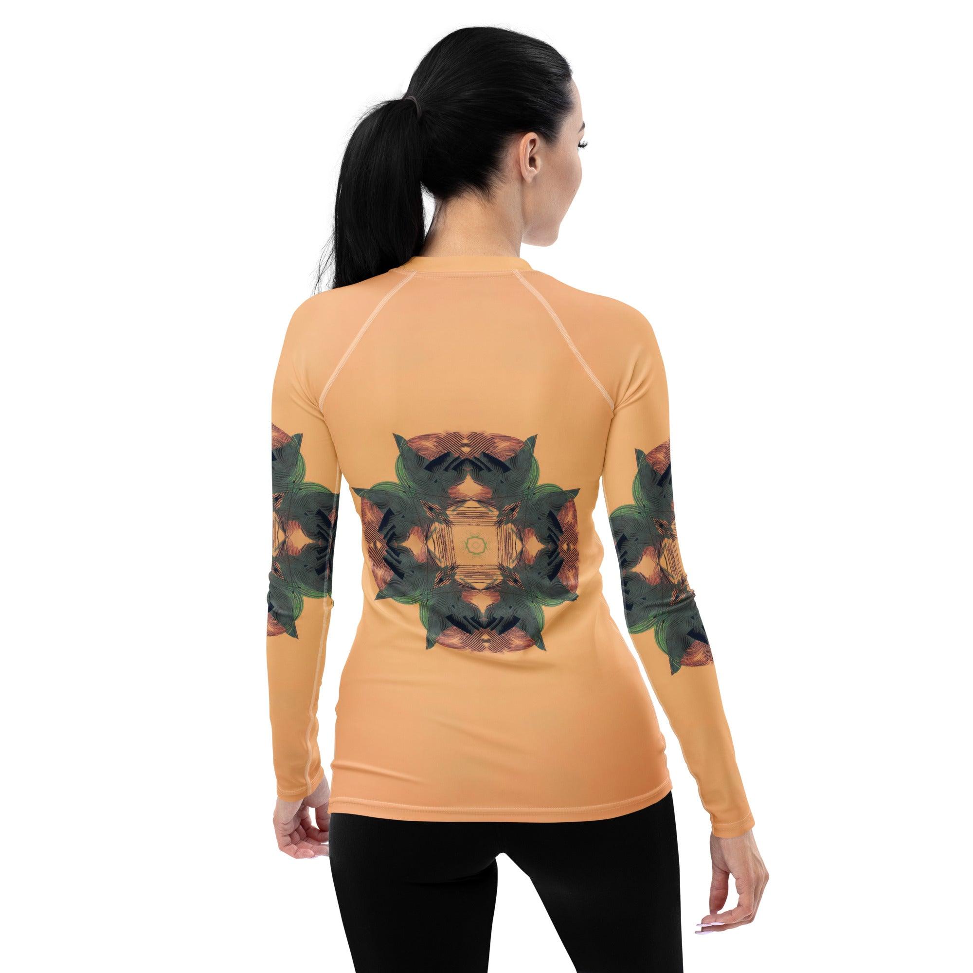 Rock 'n' Roll Vibes All-Over Print Women's Rash Guard - Beyond T-shirts