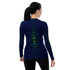 Groovy Melodies All-Over Print Women's Rash Guard - Beyond T-shirts