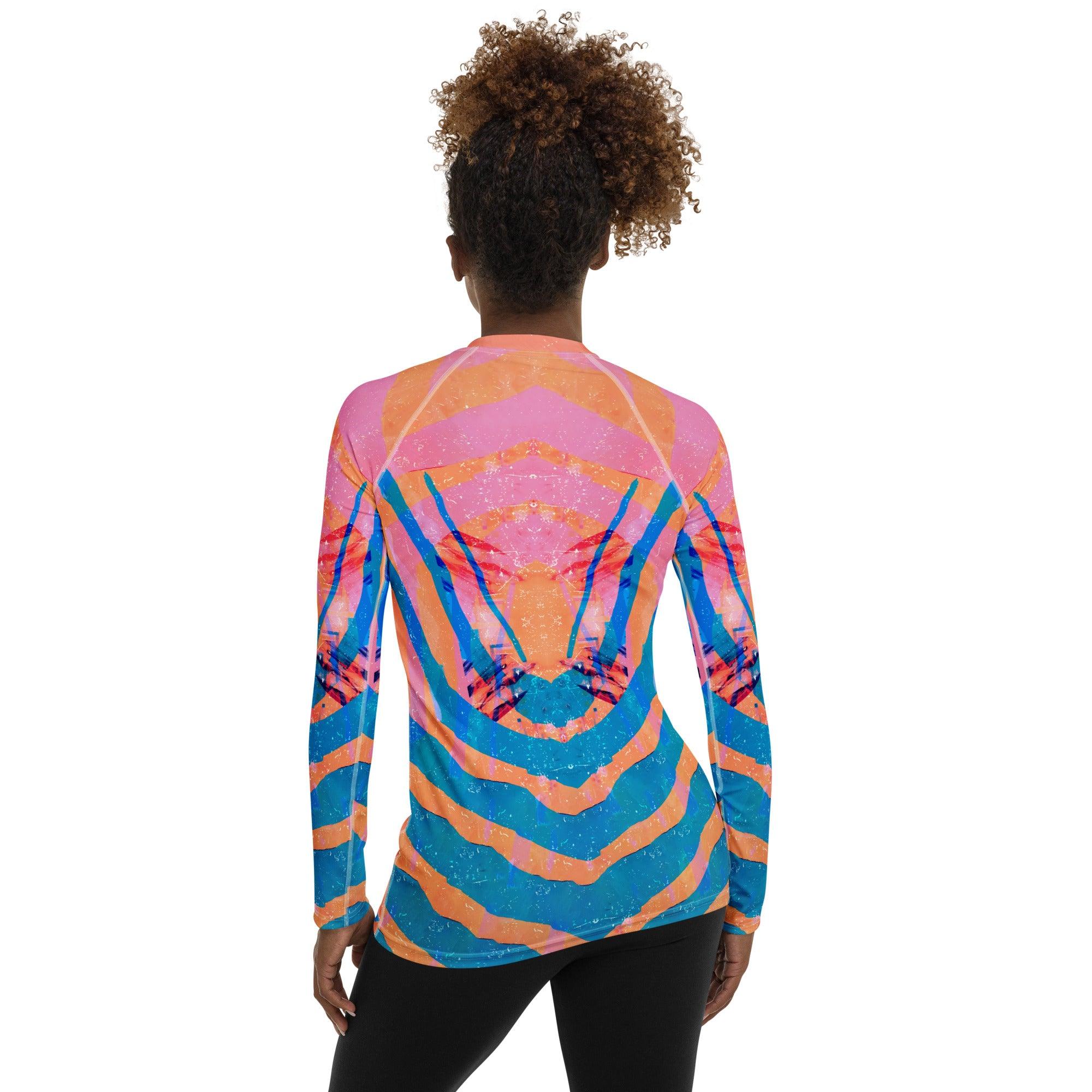 Symphonic Style All-Over Print Women's Rash Guard - Beyond T-shirts