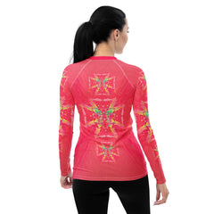 Saxophone Serenade All-Over Print Women's Rash Guard - Beyond T-shirts