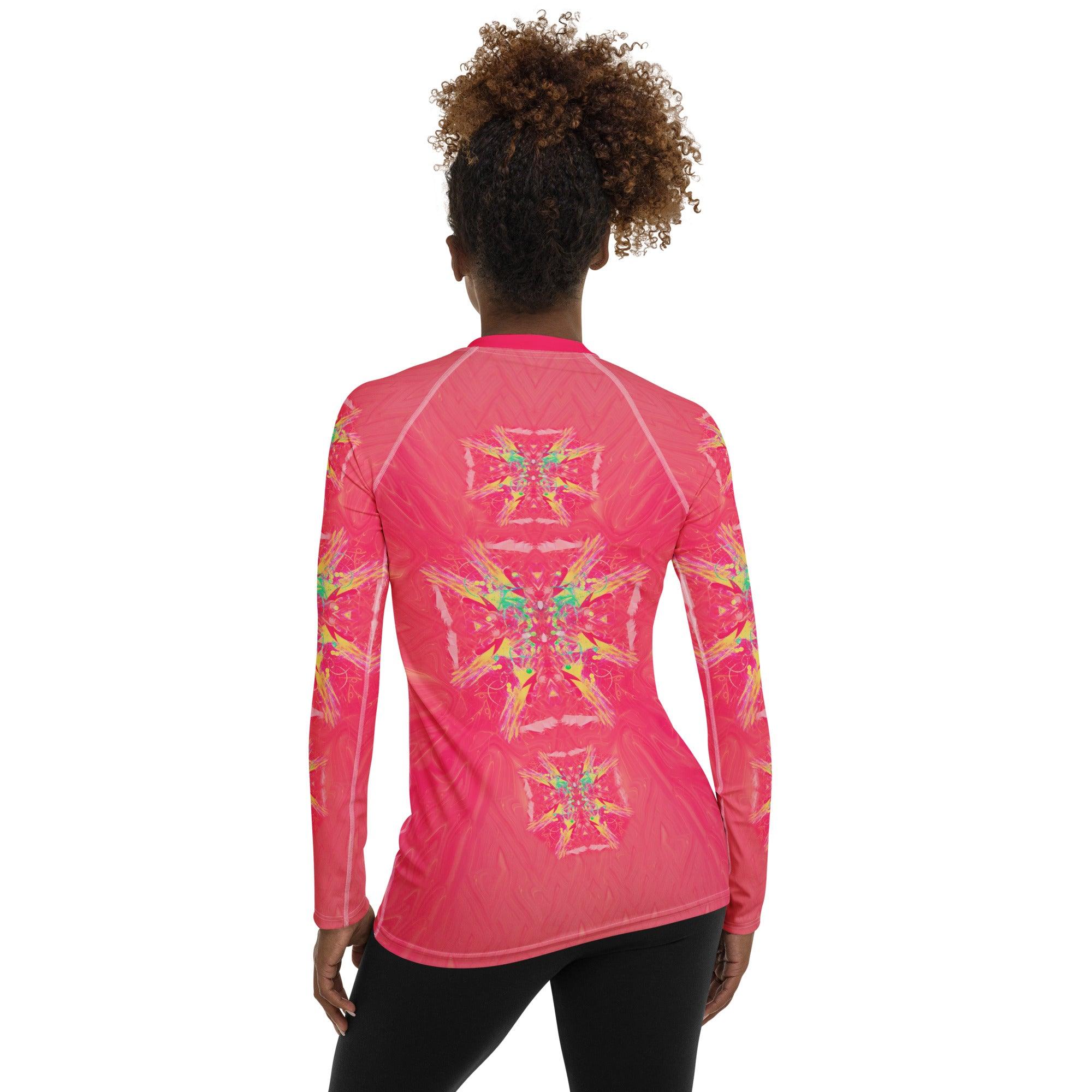 Saxophone Serenade All-Over Print Women's Rash Guard - Beyond T-shirts