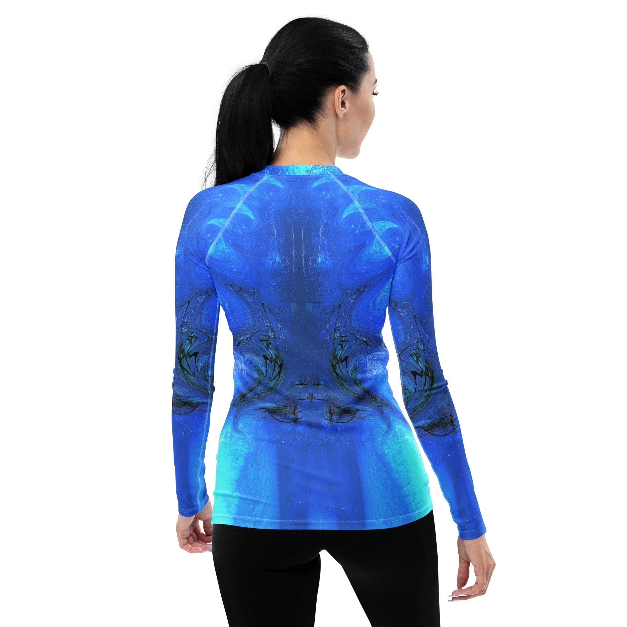 Vinyl Vibes All-Over Print Women's Rash Guard - Beyond T-shirts