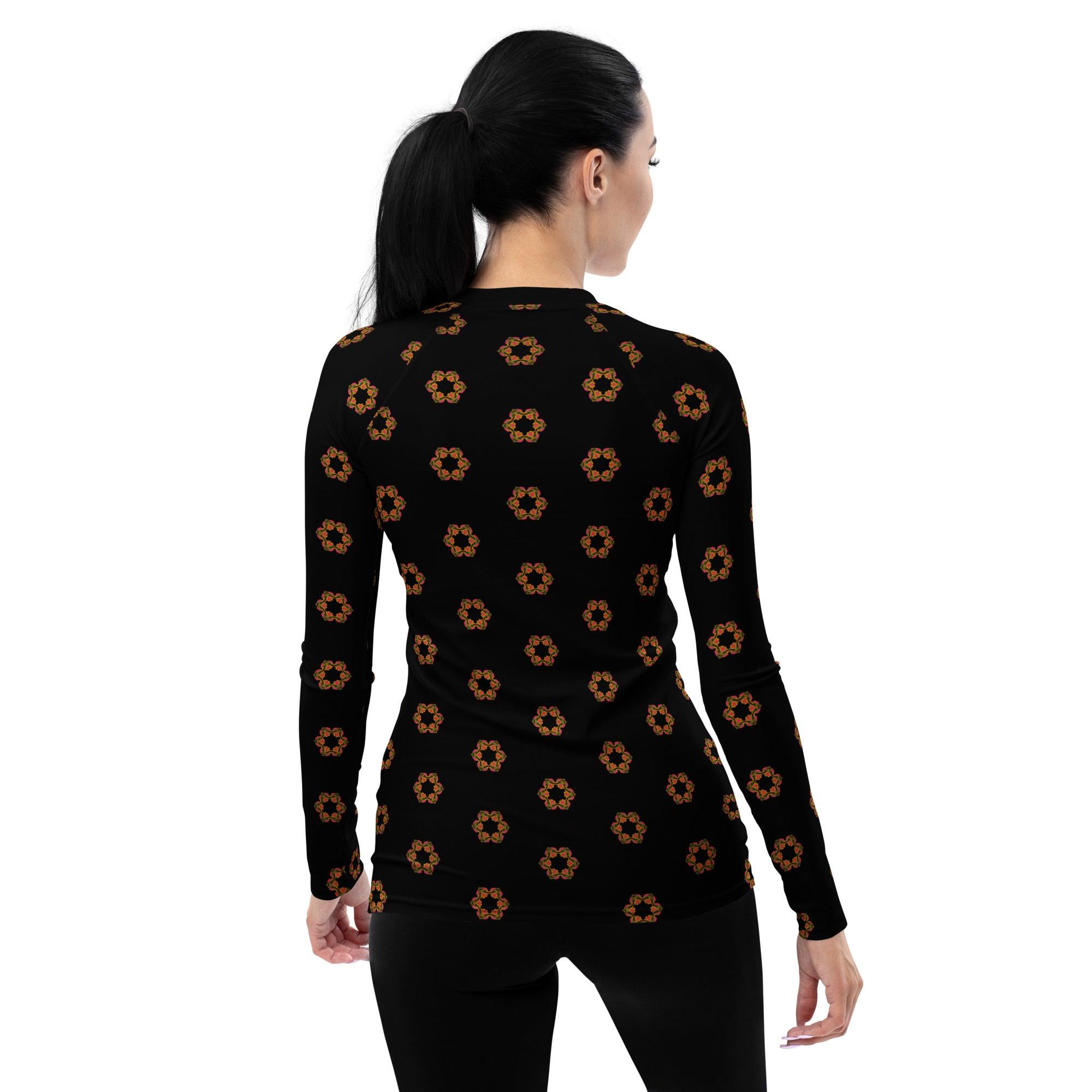 Artistic Elegance All-Over Print Women's Rash Guard - Beyond T-shirts