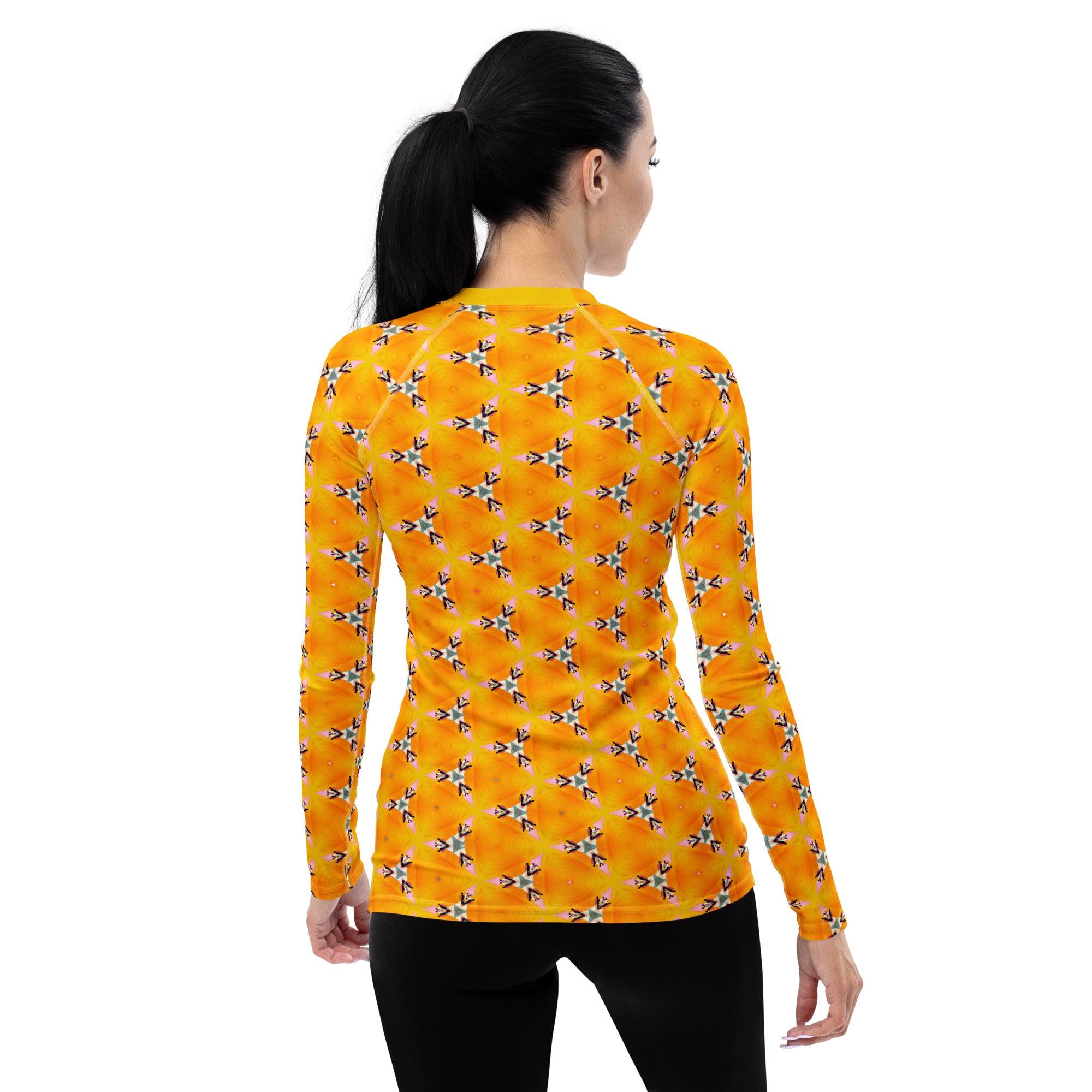 Artful Asymmetry All-Over Print Women's Rash Guard - Beyond T-shirts