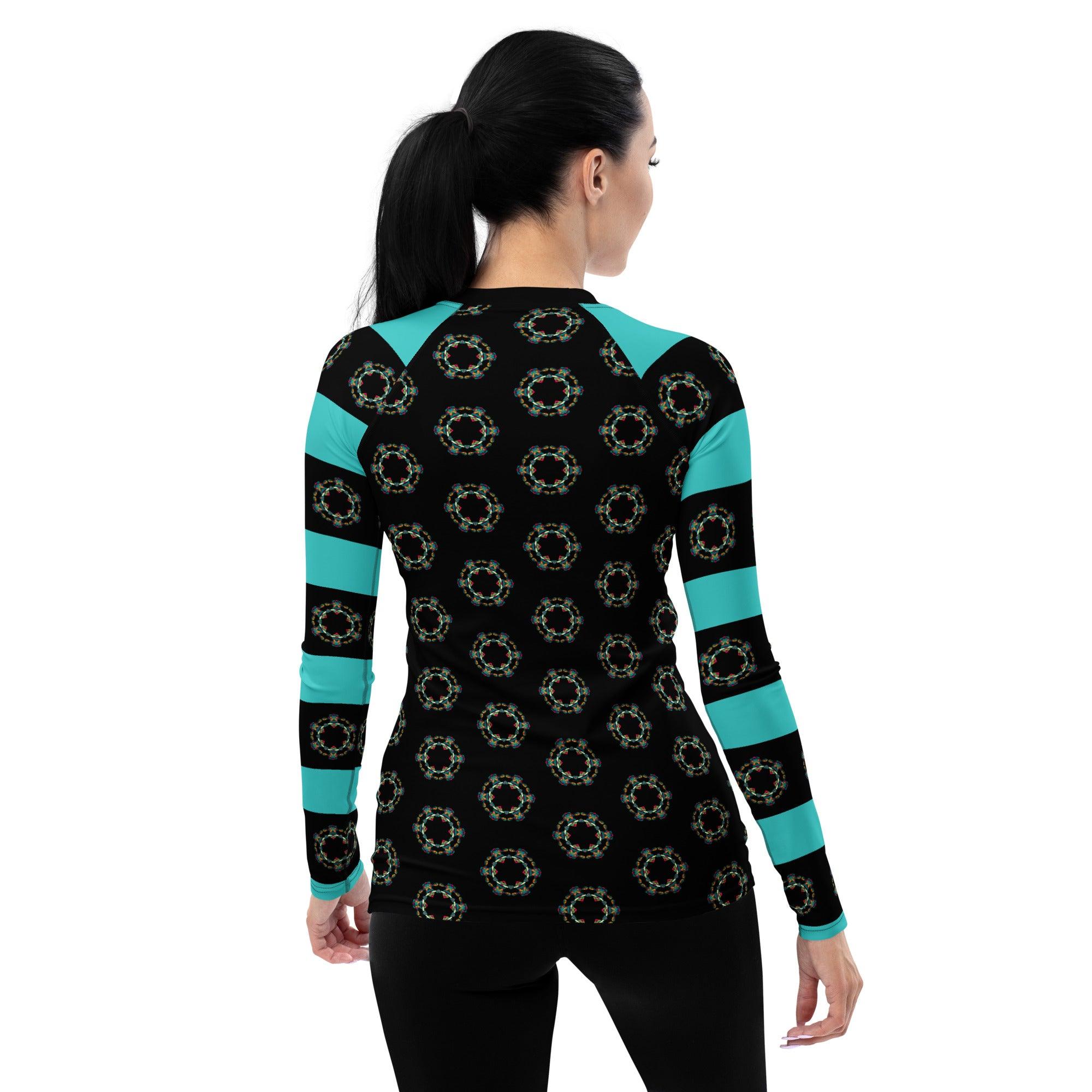 Vogue Vibes All-Over Print Women's Rash Guard - Beyond T-shirts