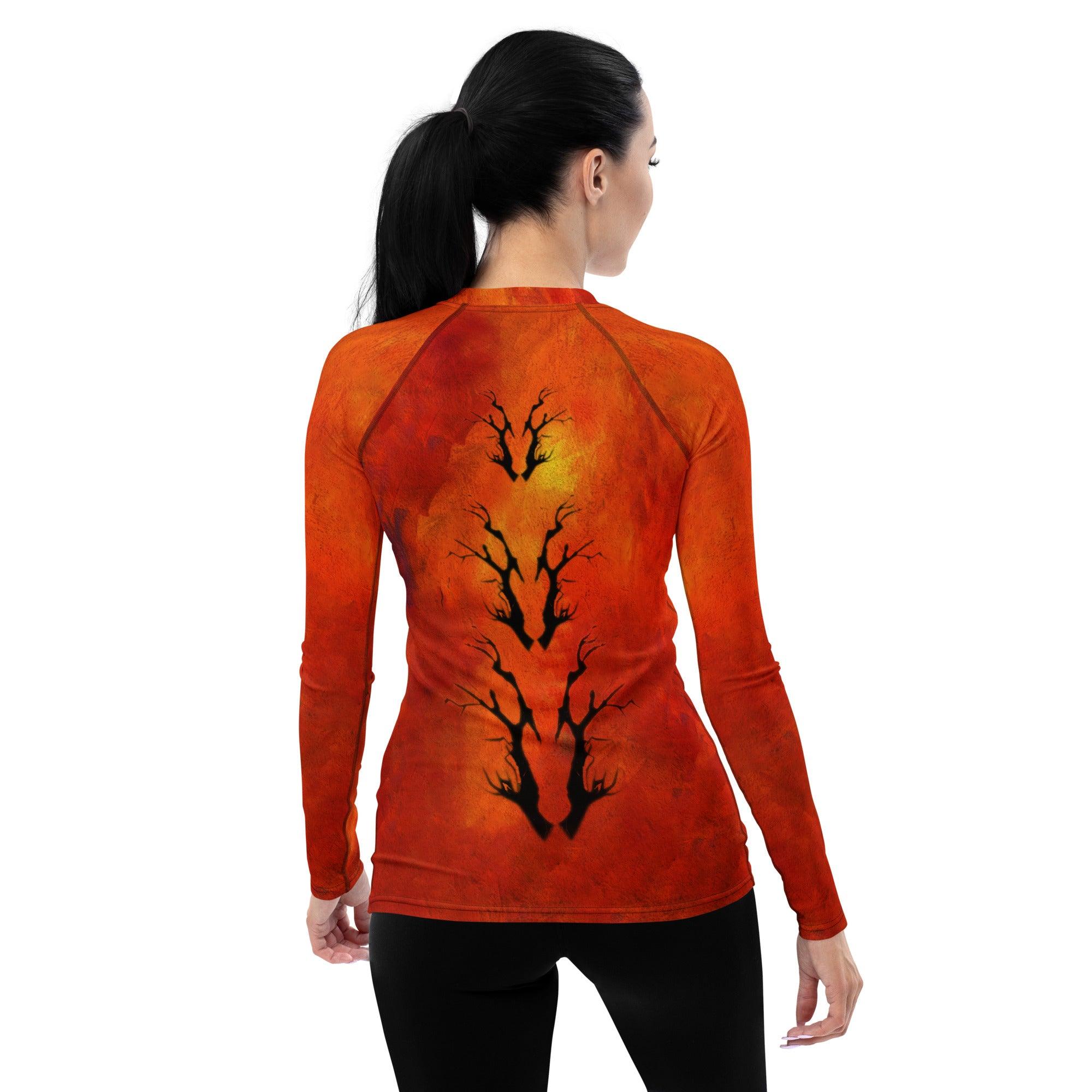 Ghosts and Ghouls All-Over Print Women's Rash Guard - Beyond T-shirts