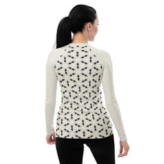 Empowerment in Abstraction: Women's Art Rash Guard - Beyond T-shirts