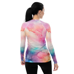 Saxophonist's Sweet Serenade  Women's Rash Guard