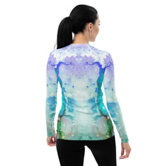 Trumpeter's Tuneful Twirls  Women's Rash Guard