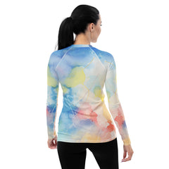 Vocalist's Vibrant Visuals Women's Rash Guard