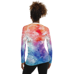 Ukulele's Uplifting Undertones Women's Rash Guard