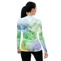 Percussionist's Playful Performance Women's Rash Guard