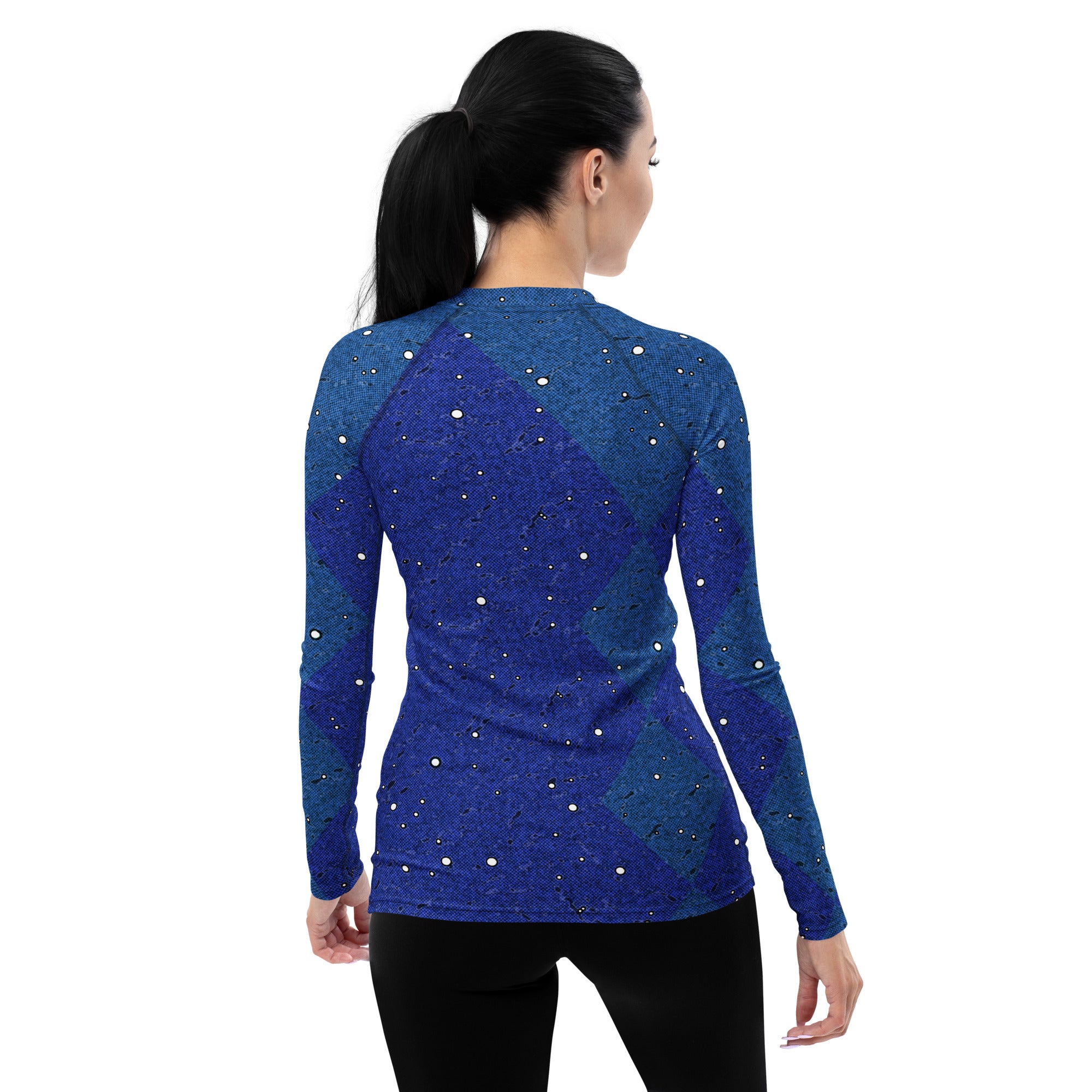 Dive Into The Melodic Magic Waves Women's Rash Guard