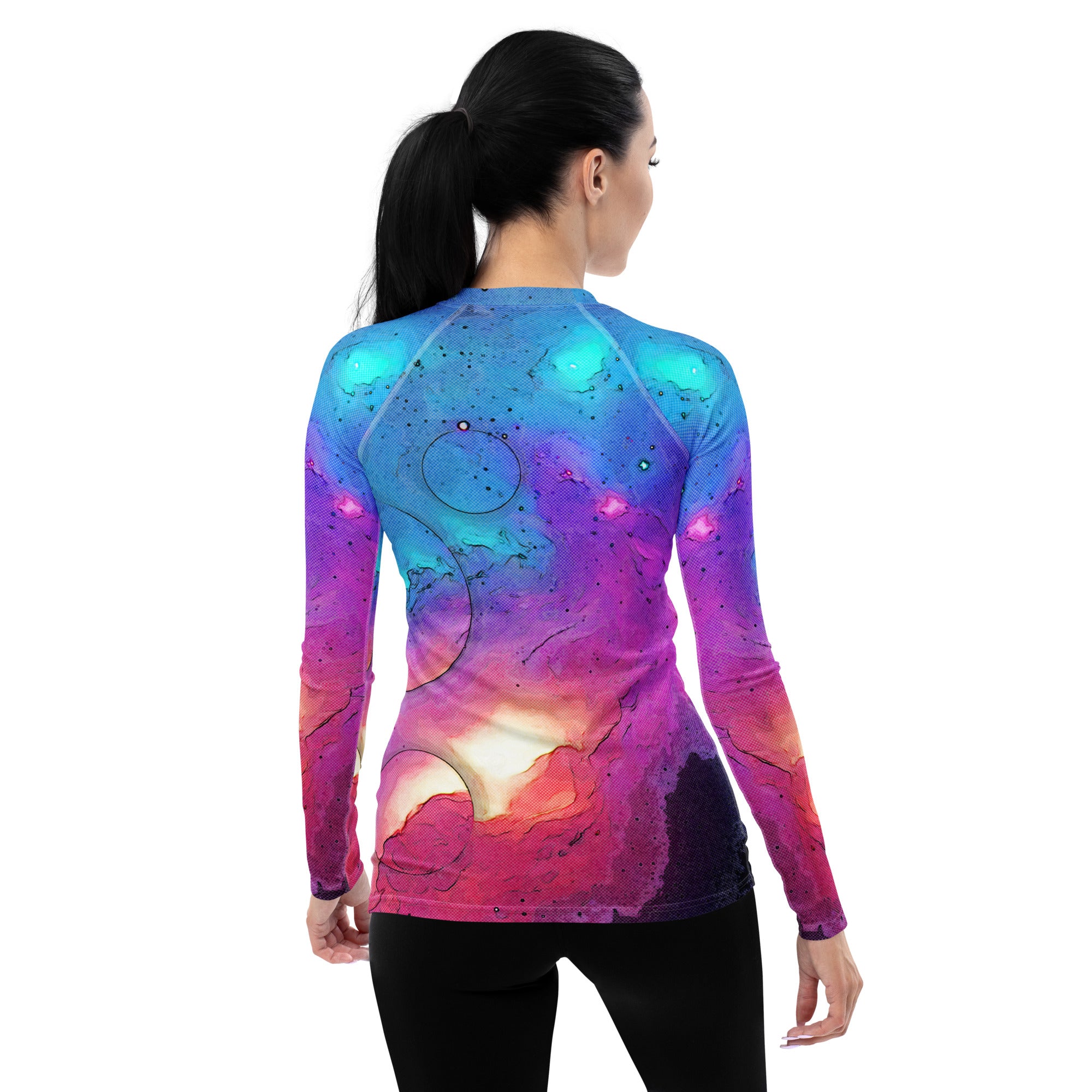 Embark With The Rhythmic Ocean Explorer Women's Rash Guard