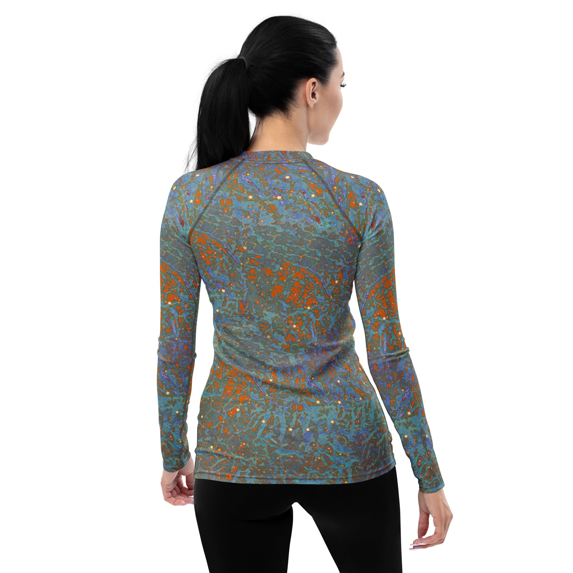 Melodious Manta Mingle Women's Rash Guard