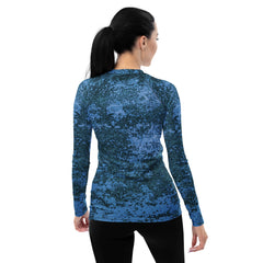 Vintage Patina All-Over Print Women's Rash Guard