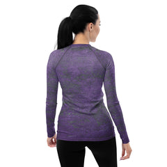 Aged Timber All-Over Print Women's Rash Guard