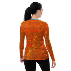 Serene Sunset Landscape Rash Guard