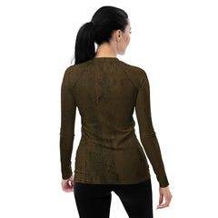 Rose Gold Radiance Women's Rash Guard