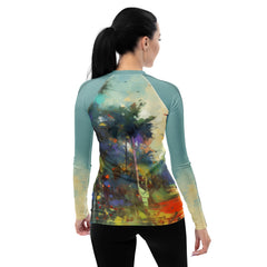 Mountain Escapade Landscape Women's Rash Guard