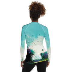 Rolling Hills Landscape Women's Rash Guard