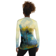 Wildflower Meadow Landscape Women's Rash Guard