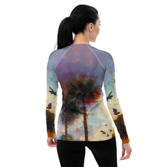 Mountain Majesty Landscape Women's Rash Guard