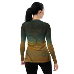 Graceful Goats All-Over Print Women's Rash Guard