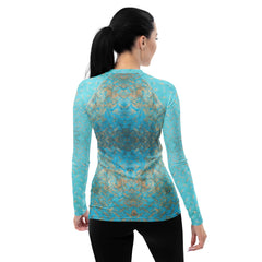 Velvet Bliss Texture Women's Rash Guard