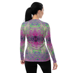 Linen Lunge Texture Women's Rash Guard