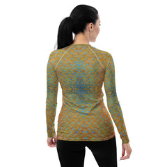 Satin Sprint Texture Women's Rash Guard