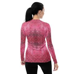 Chenille Circuit Texture Women's Rash Guard