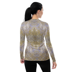 Linen Leap Texture Women's Rash Guard