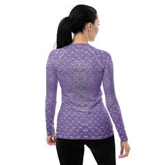 Sateen Sprint Texture Women's Rash Guard