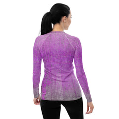 Linen Luxe Texture Women's Rash Guard