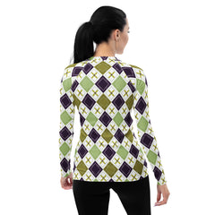 Diamond EleganceAll-Over Print Women's Rash Guard