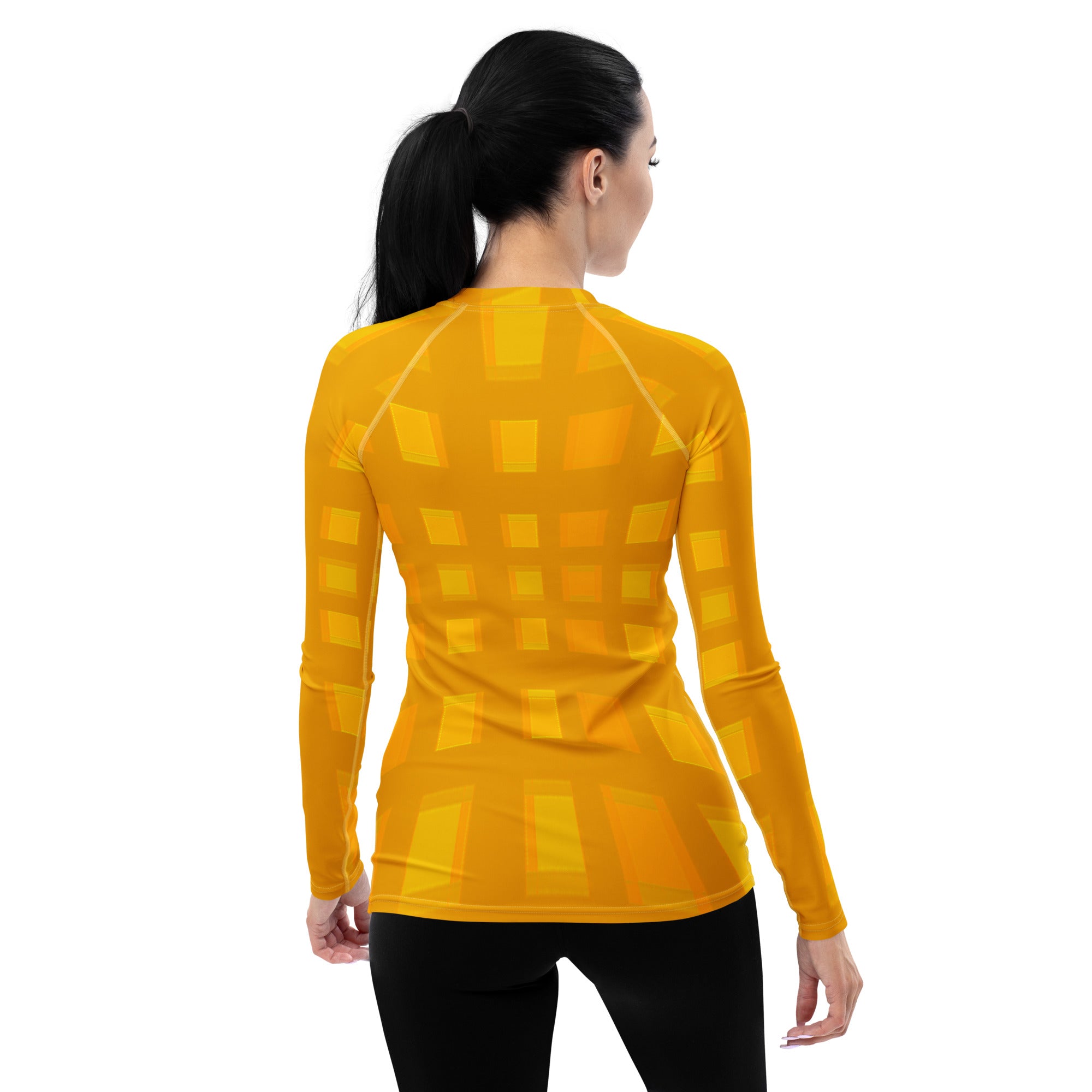 Women's UPF 50+ Protective Rash Guard - Sunset Serenity Design