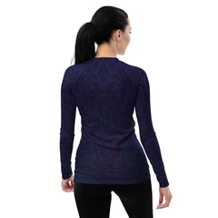 Close-up of Meadow Muse Women's Rash Guard pattern