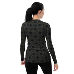 Retro Romance Women's Rash Guard - Back View