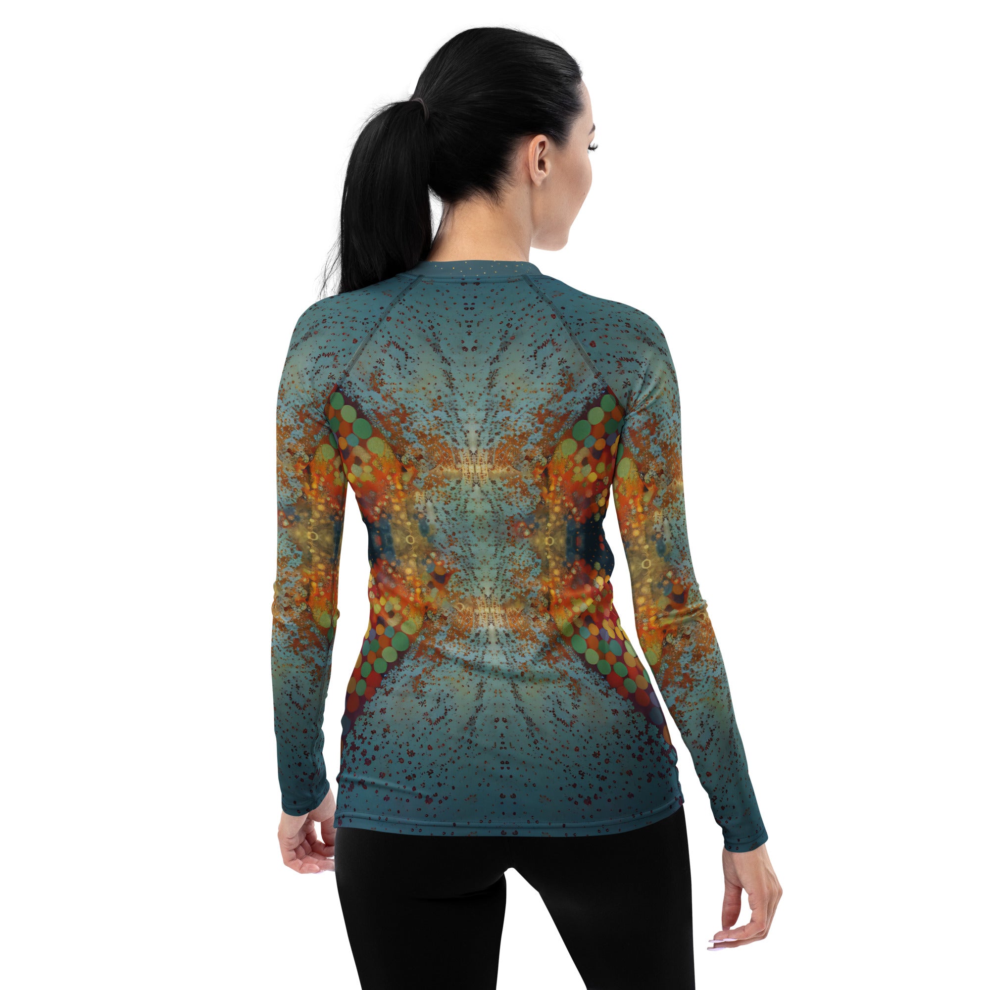 Whispering Winds Women's Rash Guard - Back View