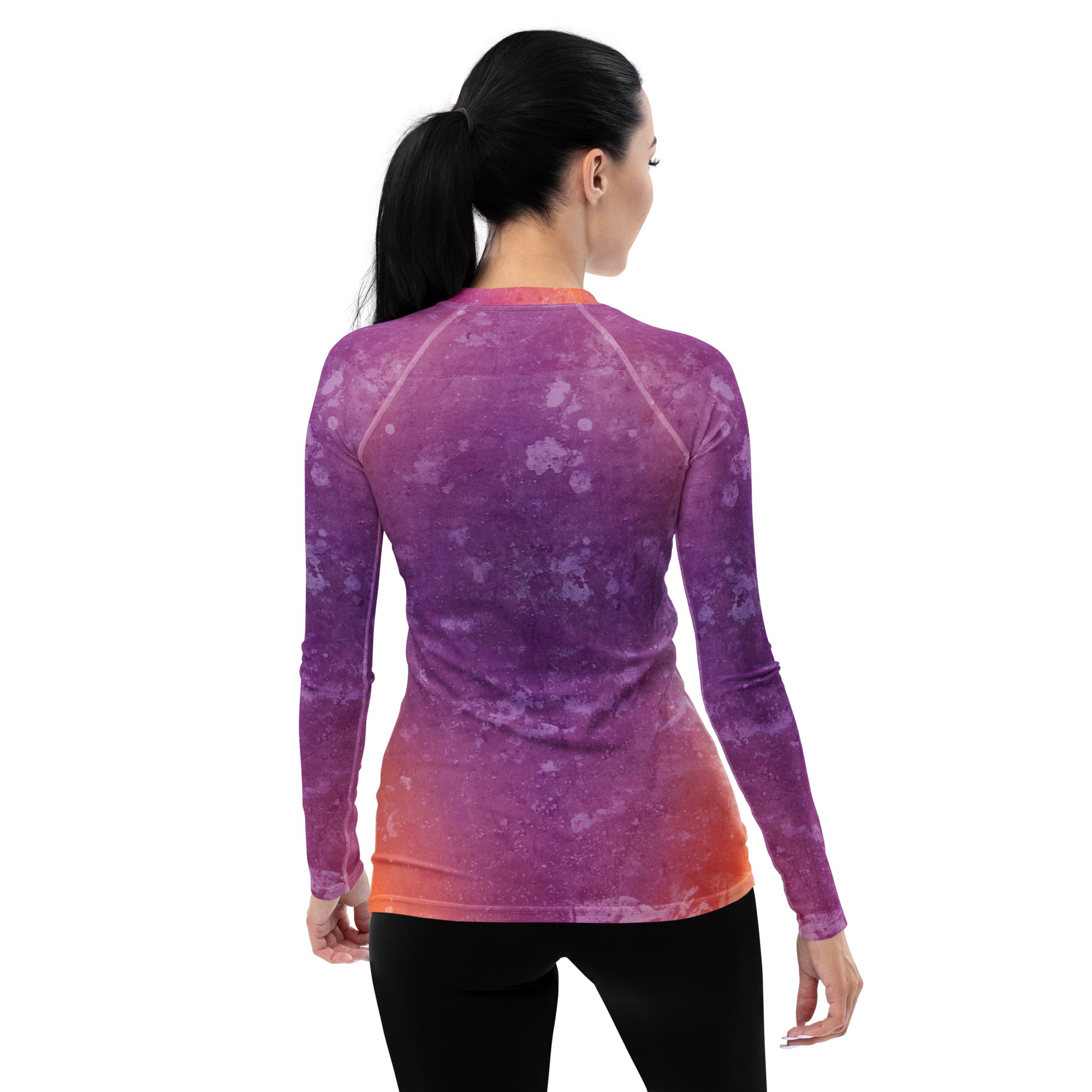 Stylish Midnight Mirage Women's Rash Guard offering comfort and coverage