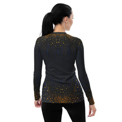 Stylish Mystic Moonlight Women's Rash Guard for beach outings