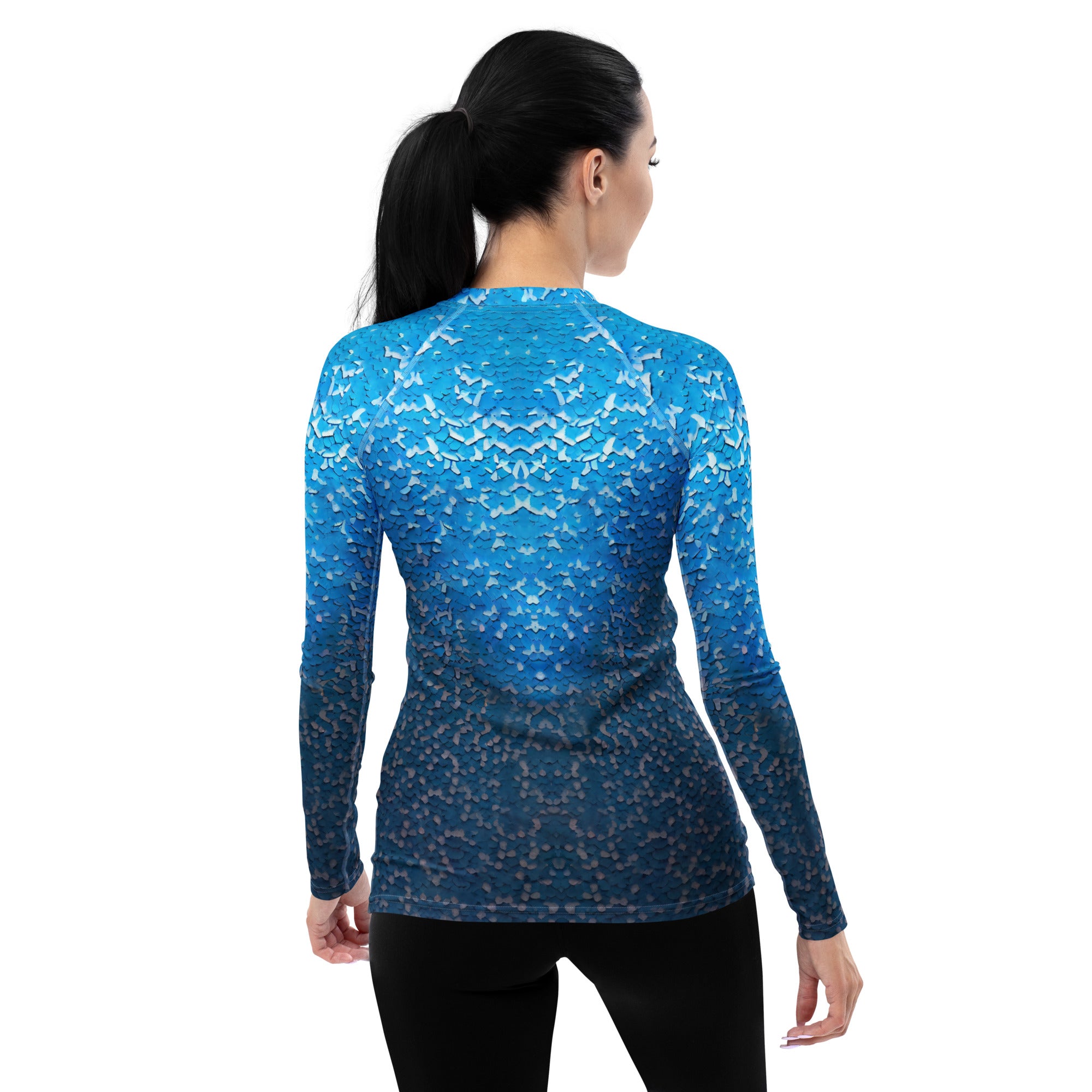 Colorful Abstract Pattern Women's Rash Guard.