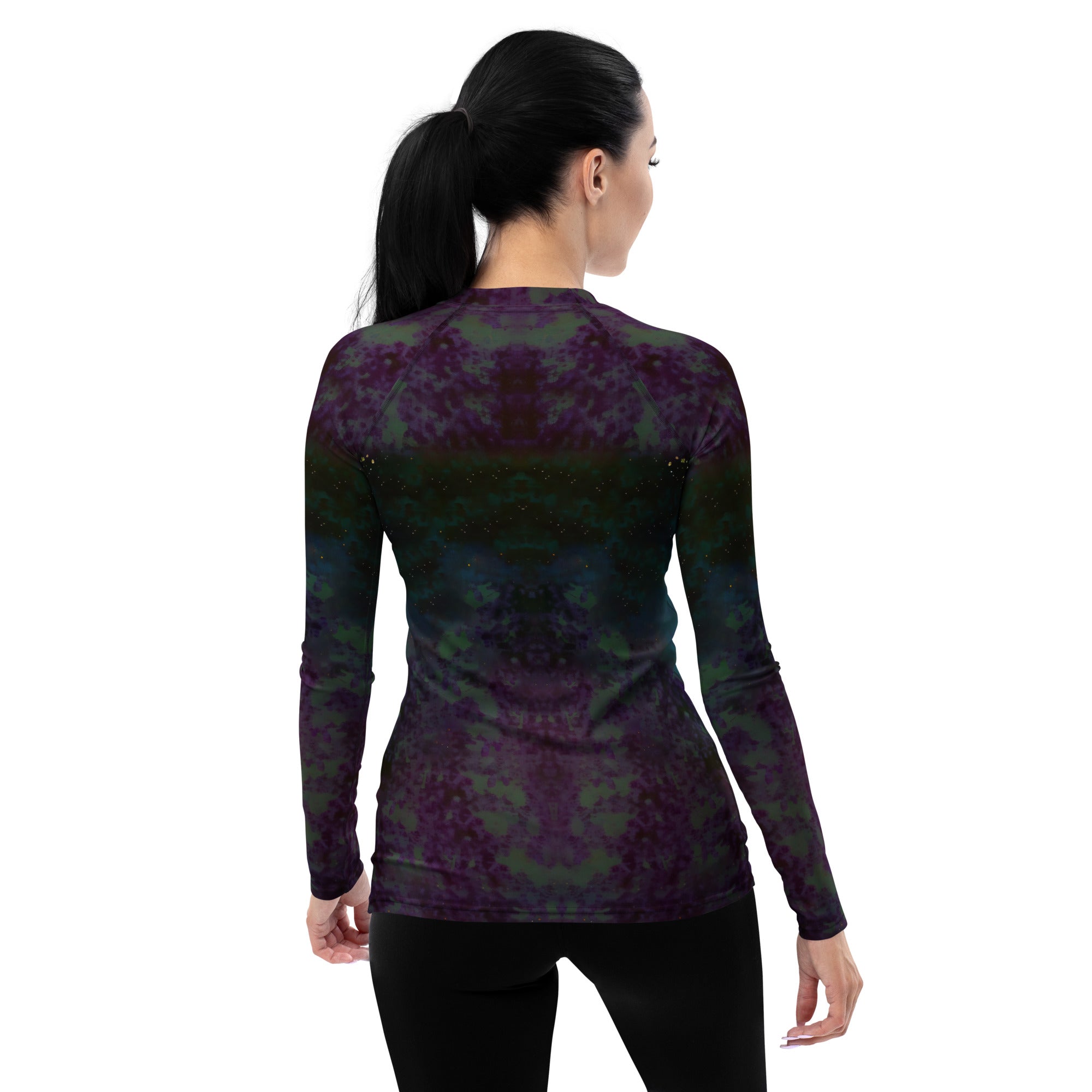 Elegant women's rash guard in vintage style